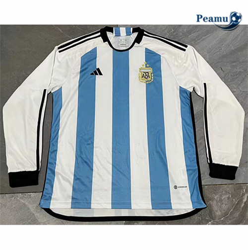 peamu.it - pt288 Maglia Calcio Argentina 3-star Manche Longue 2022-2023