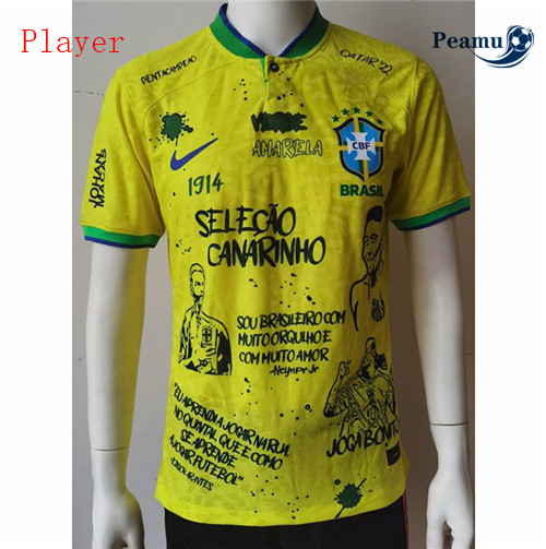peamu.it - pt309 Maglia Calcio Player Brasile co-branded 2022-2023