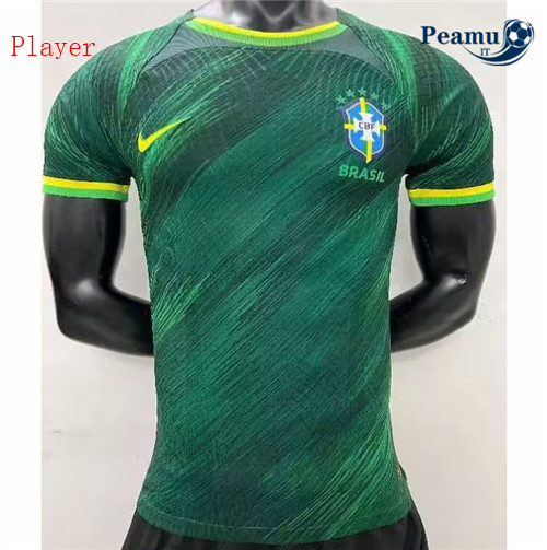 peamu.it - pt318 Maglia Calcio Player Brasile Special Vert 2022-2023