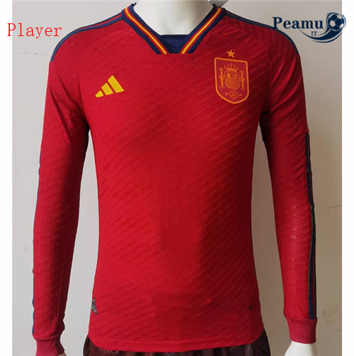 peamu.it - pt334 Maglia Calcio Player Spagna Domicile Manche Longue 2022-2023