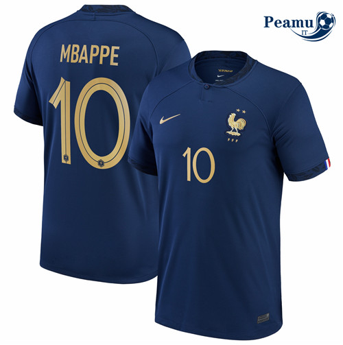 peamu.it - pt340 Maglia Calcio Francia Domicile Mbappe 10 2022-2023