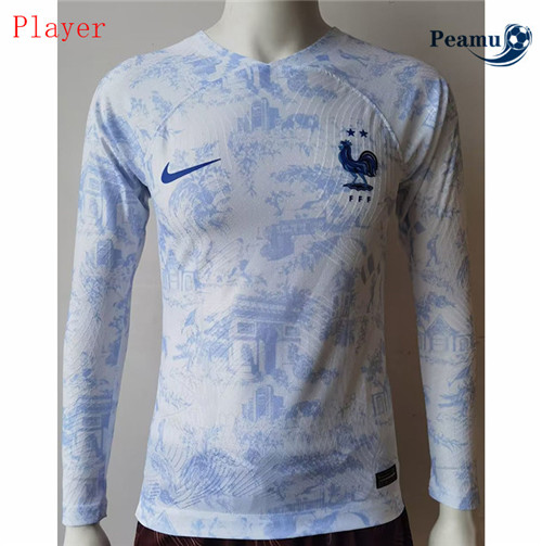 peamu.it - pt342 Maglia Calcio Player Francia Seconda Manche Longue 2022-2023