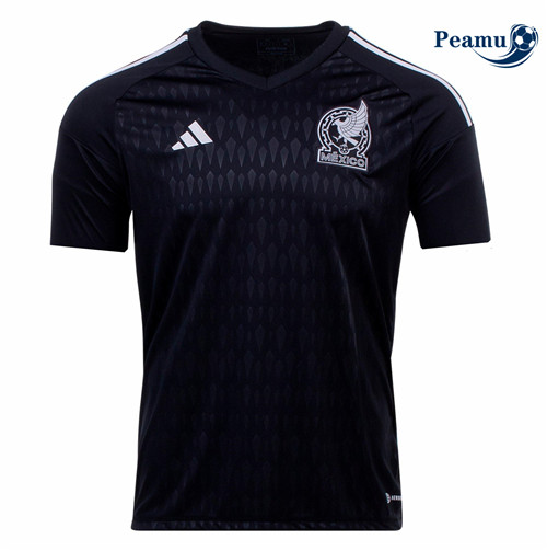 peamu.it - pt358 Maglia Calcio Messico Maillot Gardien de but Noir 2022-2023
