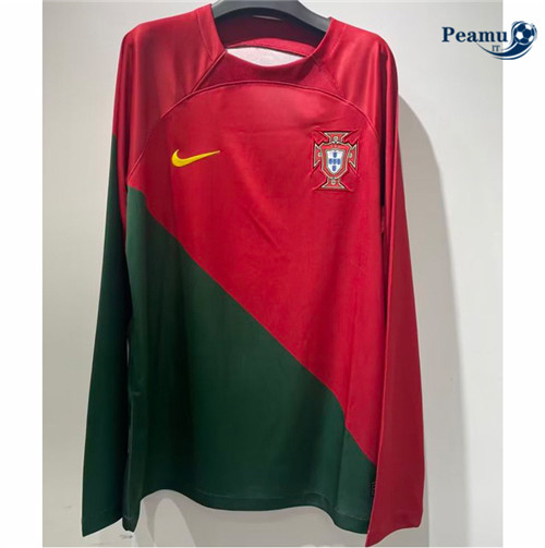 peamu.it - pt369 Maglia Calcio Portogallo Domicile Manche Longue 2022-2023