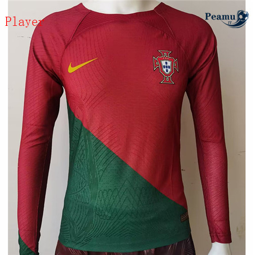 peamu.it - pt371 Maglia Calcio Player Portogallo Domicile Manche Longue 2022-2023