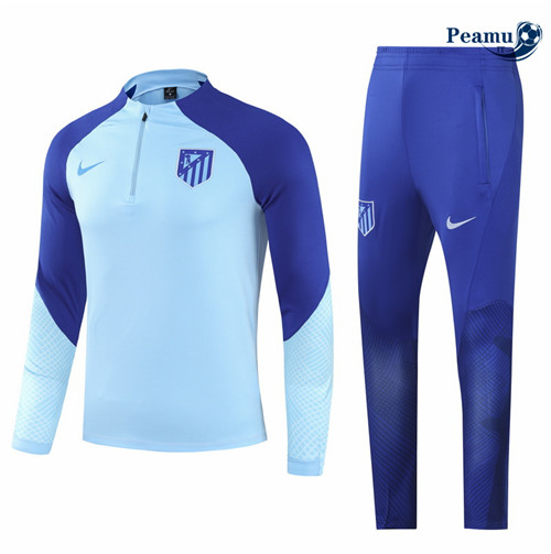 peamu.it - pt395 Maglia Tuta Calcio Atletico Madrid Bleu 2022-2023