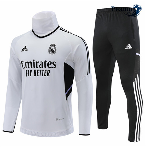 peamu.it - pt410 Maglia Tuta Calcio Real Madrid Blanc 2022-2023