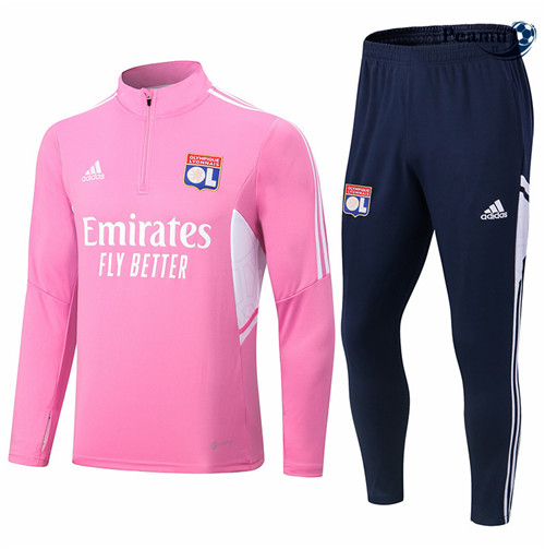 peamu.it - pt418 Maglia Tuta Calcio Lyon Rose 2022-2023