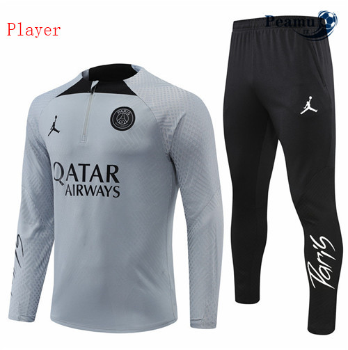 peamu.it - pt425 Maglia Tuta Calcio Paris PSG player Gris 2022-2023