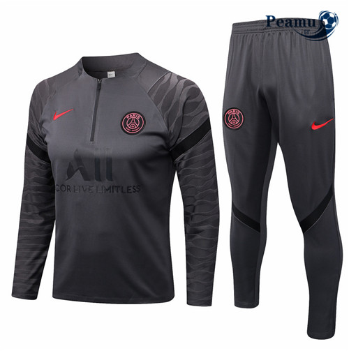 peamu.it - pt436 Maglia Tuta Calcio Paris PSG Gris 2022-2023