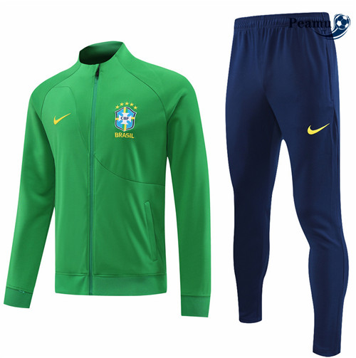 peamu.it - pt464 Maglia Tuta Calcio - Giacca Brasile 2022-2023