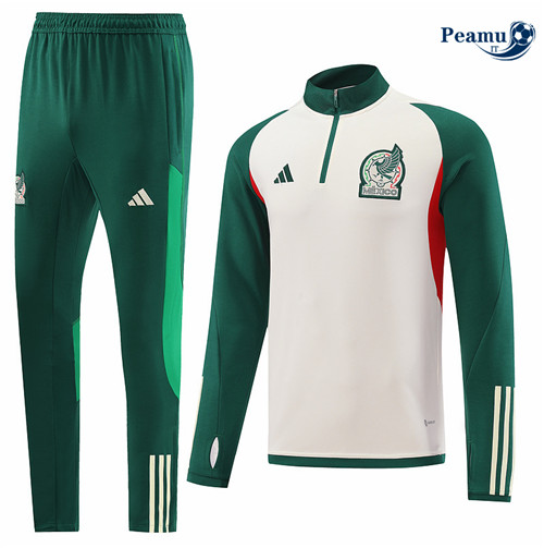 peamu.it - pt488 Maglia Tuta Calcio Messico Vert 2022-2023