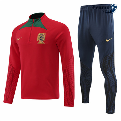 peamu.it - pt491 Maglia Tuta Calcio Portugal Rouge 2022-2023