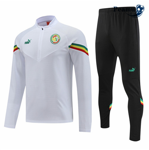 peamu.it - pt493 Maglia Tuta Calcio Senegal Blanc 2022-2023