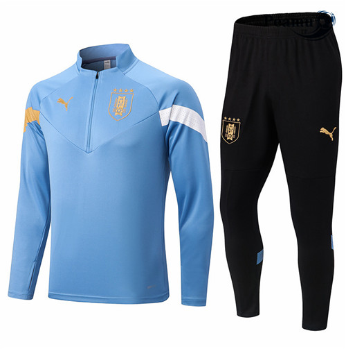 peamu.it - pt495 Maglia Tuta Calcio Uruguay Bleu 2022-2023