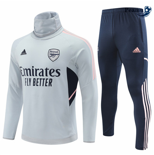 peamu.it - pt497 Maglia Tuta Calcio Arsenal Blanc 2022-2023