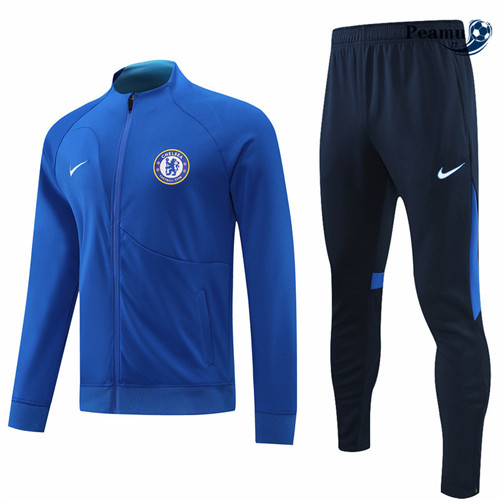 peamu.it - pt501 Maglia Tuta Calcio - Giacca Chelsea Bleu 2022-2023