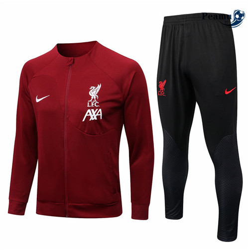 peamu.it - pt508 Maglia Tuta Calcio - Giacca Liverpool Rouge 2022-2023