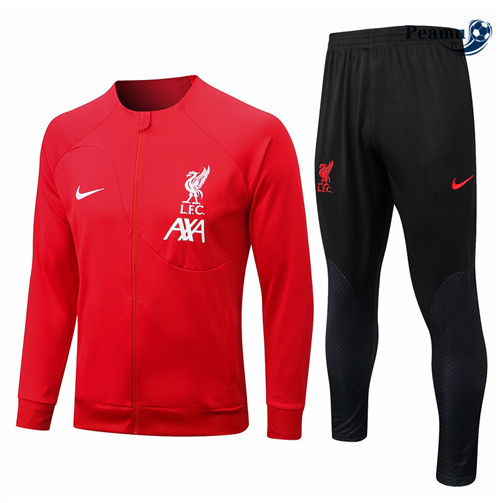 peamu.it - pt509 Maglia Tuta Calcio - Giacca Liverpool Rouge 2022-2023