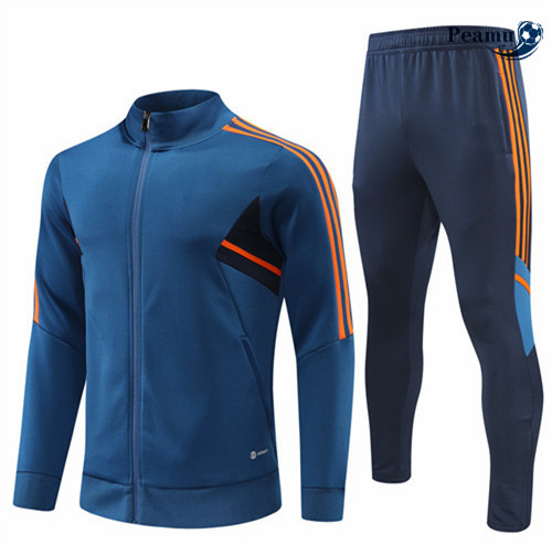 peamu.it - pt520 Maglia Tuta Calcio - Giacca Manchester United Bleu 2022-2023