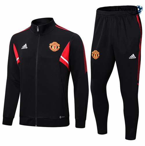 peamu.it - pt521 Maglia Tuta Calcio - Giacca Manchester United Noir 2022-2023