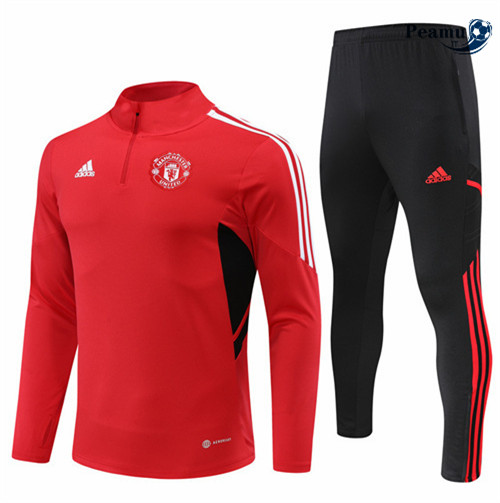 peamu.it - pt522 Maglia Tuta Calcio Manchester United Rouge 2022-2023