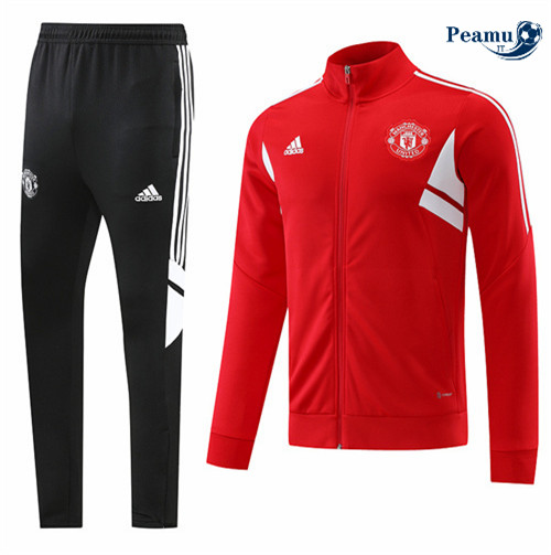 peamu.it - pt526 Maglia Tuta Calcio Manchester United Rouge 2022-2023