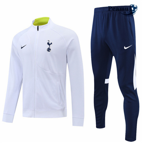 peamu.it - pt529 Maglia Tuta Calcio - Giacca Tottenham Hotspur Blanc 2022-2023