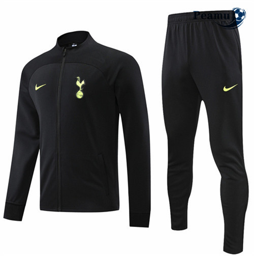 peamu.it - pt530 Maglia Tuta Calcio - Giacca Tottenham Hotspur Noir 2022-2023