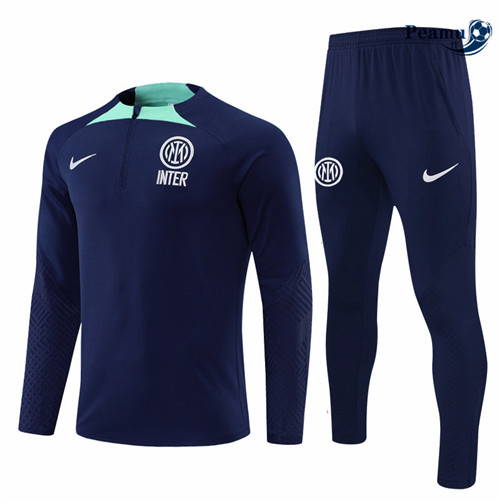 peamu.it - pt539 Maglia Tuta Calcio Inter Milan Bleu 2022-2023