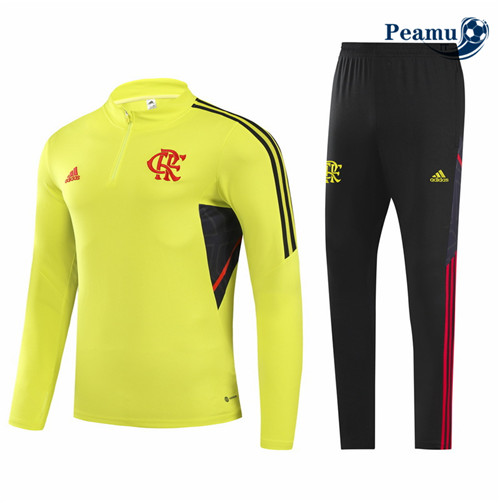 peamu.it - pt546 Maglia Tuta Calcio Bambino Flamengo Jaune 2022-2023