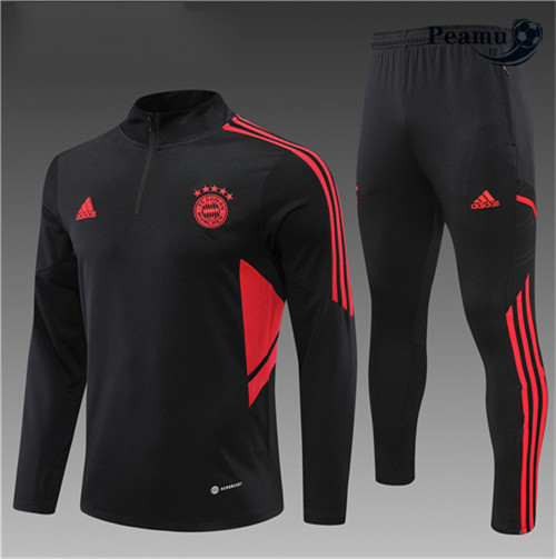 peamu.it - pt549 Maglia Tuta Calcio Bambino Bayern Monaco Noir 2022-2023