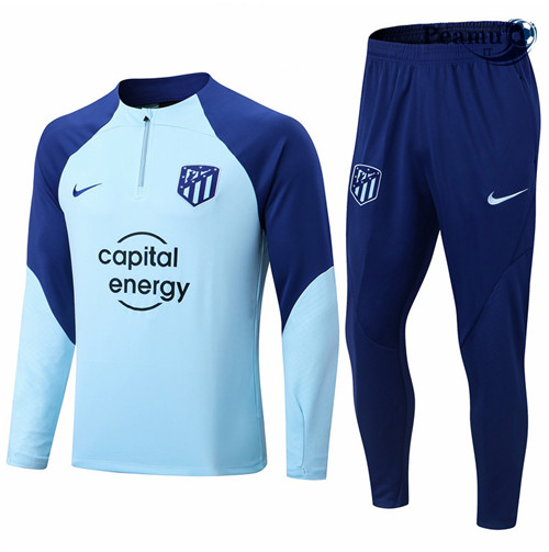 peamu.it - pt551 Maglia Tuta Calcio Bambino Atletico Madrid Bleu 2022-2023