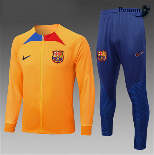 peamu.it - pt554 Maglia Tuta Calcio - Giacca Bambino Barcellona 2022-2023