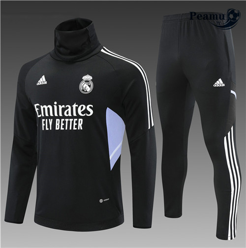 peamu.it - pt572 Maglia Tuta Calcio Bambino Real Madrid Noir 2022-2023