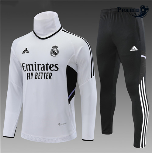 peamu.it - pt573 Maglia Tuta Calcio Bambino Real Madrid Blanc 2022-2023