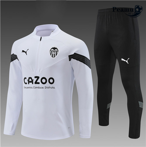 peamu.it - pt578 Maglia Tuta Calcio Bambino Valenza Blanc 2022-2023