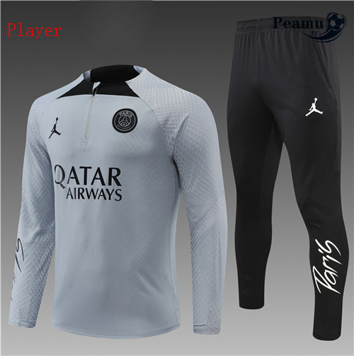 peamu.it - pt585 Maglia Tuta Calcio Bambino Paris PSG player Gris 2022-2023