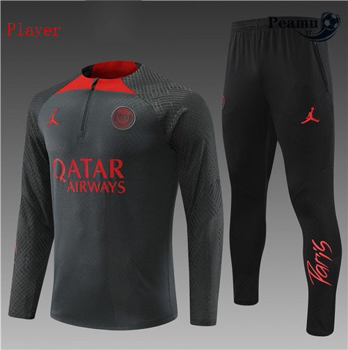 peamu.it - pt587 Maglia Tuta Calcio Bambino Paris PSG player Gris 2022-2023