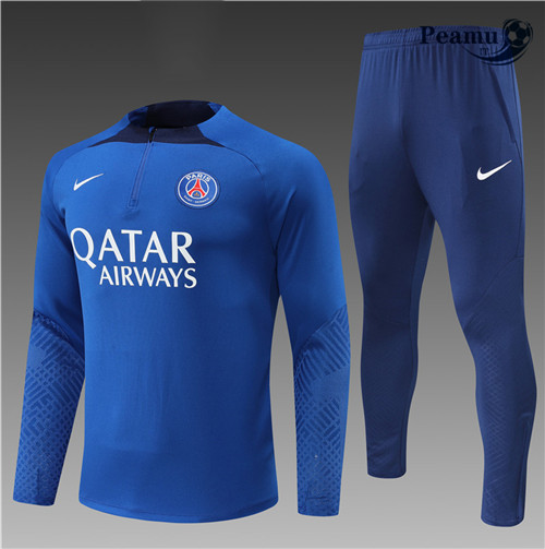 peamu.it - pt598 Maglia Tuta Calcio Bambino Paris PSG Bleu 2022-2023