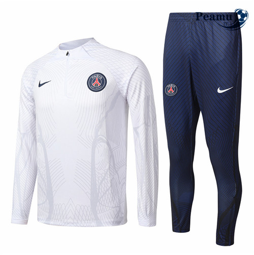 peamu.it - pt600 Maglia Tuta Calcio Bambino Paris PSG Blanc 2022-2023