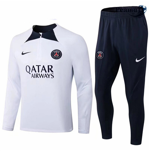 peamu.it - pt602 Maglia Tuta Calcio Bambino Paris PSG Blanc 2022-2023