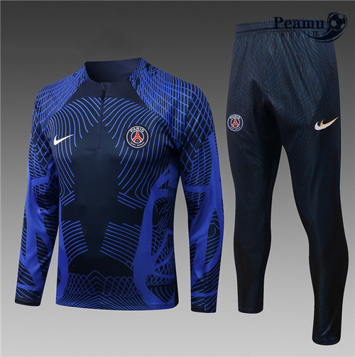 peamu.it - pt608 Maglia Tuta Calcio Bambino Paris PSG Bleu 2022-2023