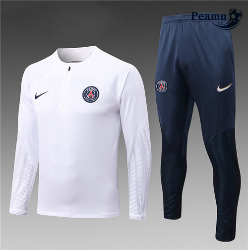 peamu.it - pt610 Maglia Tuta Calcio Bambino Paris PSG Blanc 2022-2023