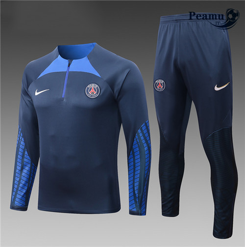 peamu.it - pt614 Maglia Tuta Calcio Bambino Paris PSG Bleu 2022-2023