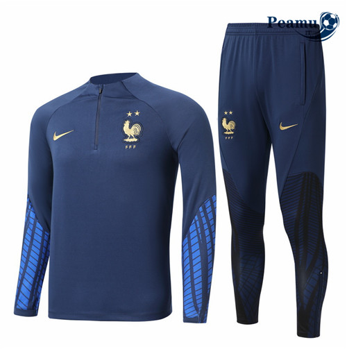 peamu.it - pt636 Maglia Tuta Calcio Bambino Francia Bleu 2022-2023