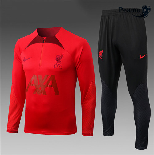 peamu.it - pt655 Maglia Tuta Calcio Bambino Liverpool Rouge 2022-2023