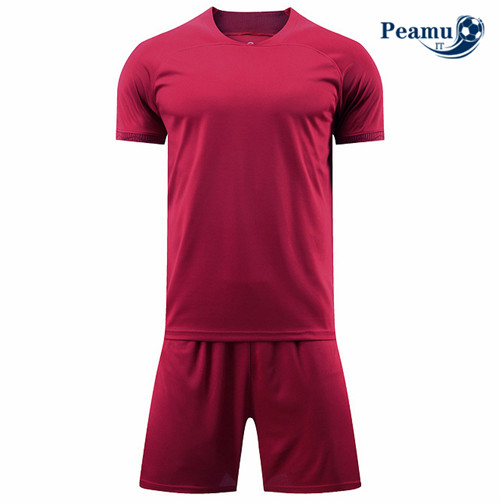 peamu.it - pt694 Kit Maglia Formazione Without brand logo + Pantaloni Rouge 2022-2023