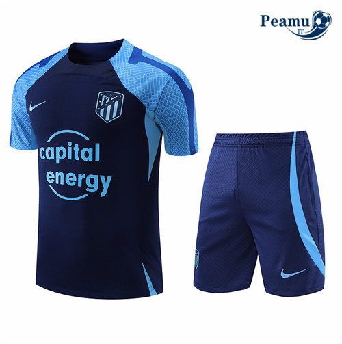peamu.it - pt703 Kit Maglia Formazione Atletico Madrid + Pantaloni Bleu 2022-2023