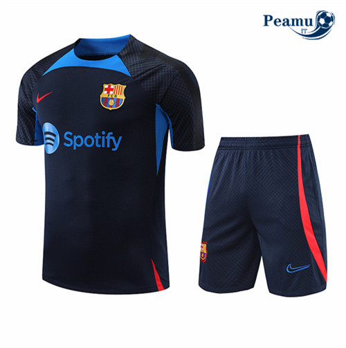 peamu.it - pt706 Kit Maglia Formazione Barcellona + Pantaloni Bleu 2022-2023